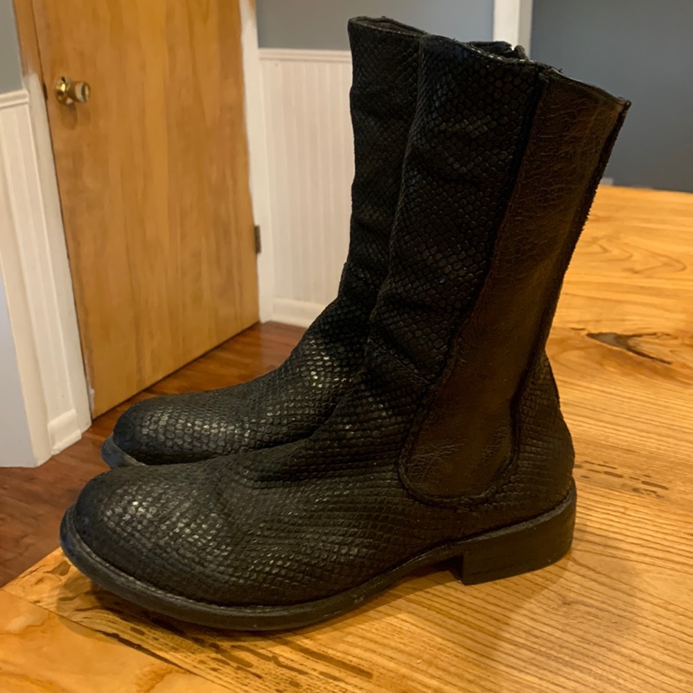 Officine Creative Black Ankle Boots